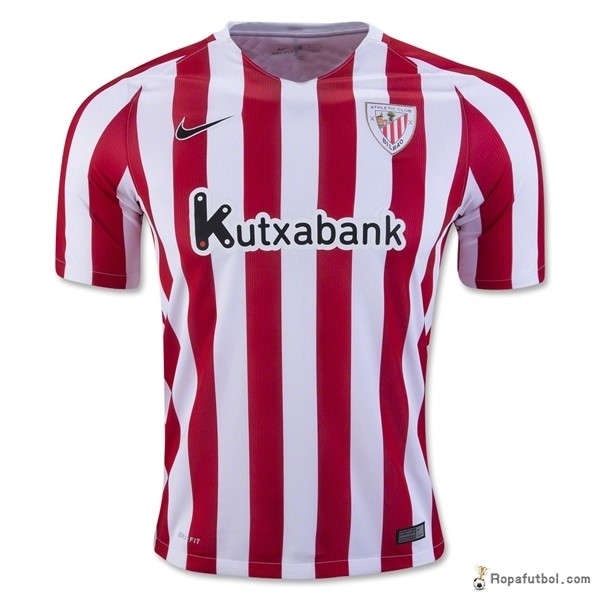 Camiseta Athletic Bilbao Replica Primera Ropa 2016/17 Blanco Rojo